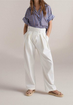 Button-down blouse - brown