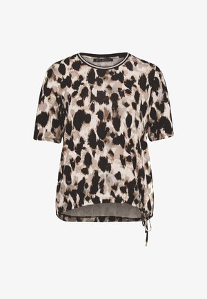 Betty Barclay, BETTY BARCLAY MIT GUMMIZUG CASUAL-SHIRT - T-shirt imprimé - beige schwarz