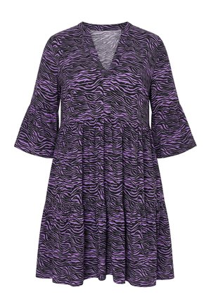 Studio Untold, KLEID, KURZE A-LINE, ZEBRA, 3/4-STATEMENT-ÄRMEL - Vestido informal - lilac
