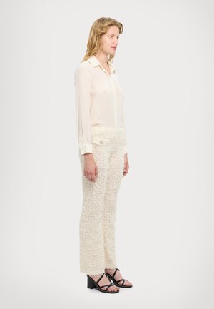 EXCLUSIVE THEA TROUSERS - Bukse - ivory