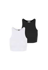 CROPPED 2-PACK - Top - white/black