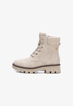 XTI Stivaletti stringati - beige