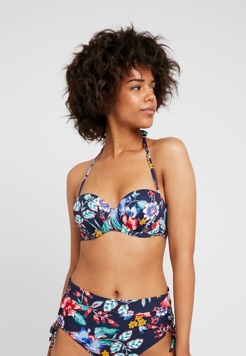 Esprit JASMINE BEACH Bikini top ink/multicoloured Zalando.co.uk