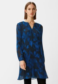 comma MIT PLISSEE - Freizeitkleid - schwarz