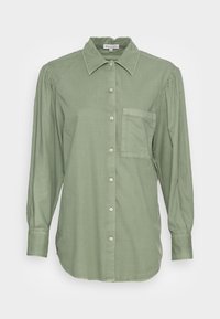 BLOUSE LONG SLEEVE KENT COLLAR VOLUME SLEEVEPLEAT DETAIL AT - Blusa com botões - breezy mint