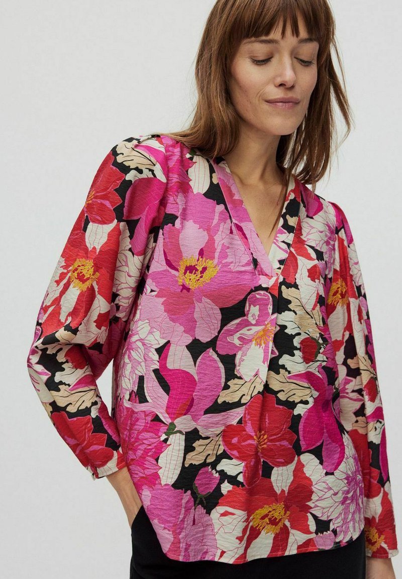 STOCKH LM - VIBEKE V-NECK� - Blus - flower print, Förstora