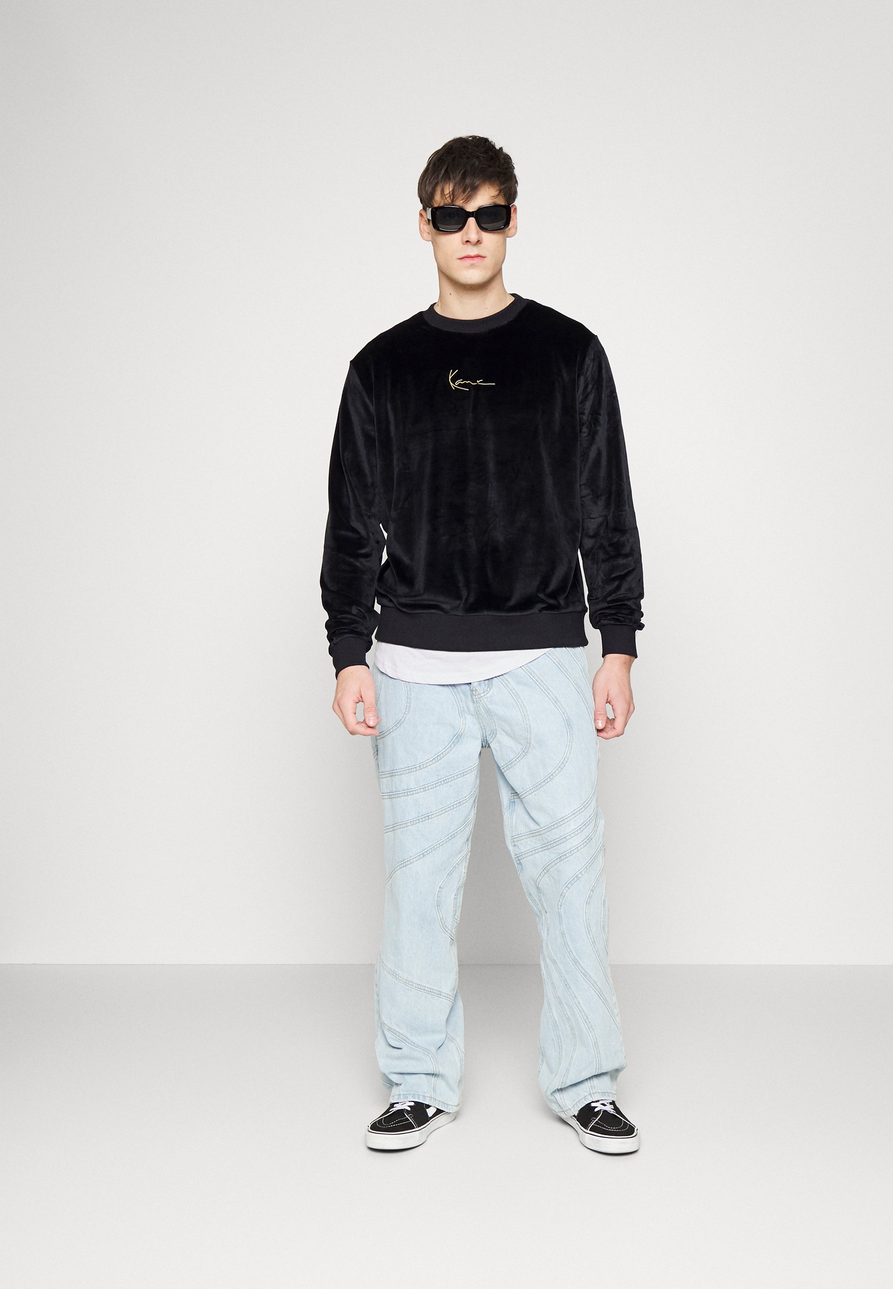 Karl Kani SMALL SIGNATURE CREW UNISEX - Felpa - black/nero - Zalando.it