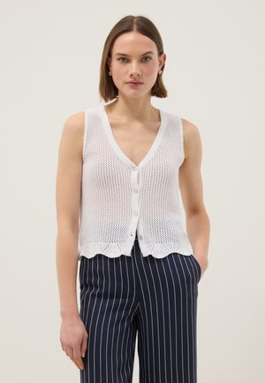 OVS, REGULAR FIT VEST - Chaleco - optical white