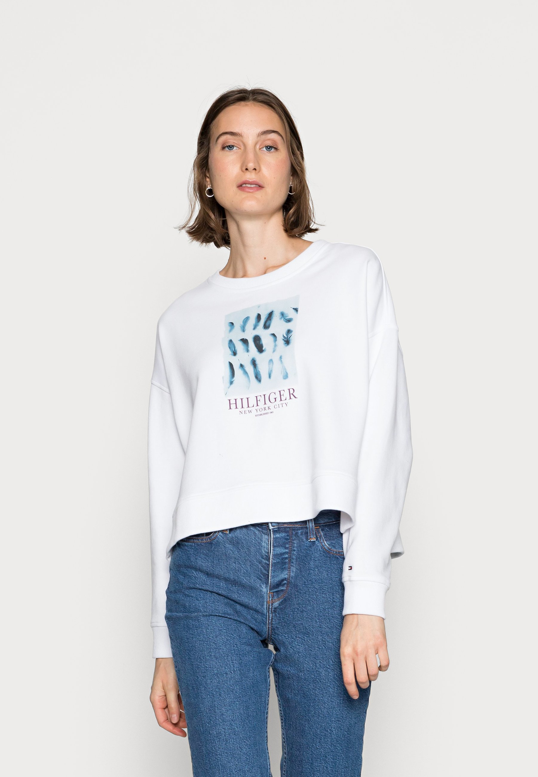 Tommy Hilfiger FEATHER OPEN - Sudadera - white/blanco - Zalando.es