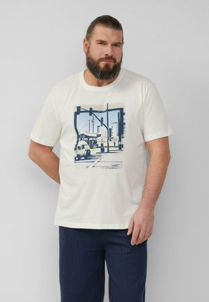 MIT ARTWORK - T-Shirt print - weiß