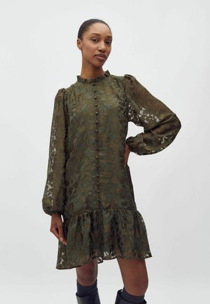 Dnevna obleka - beetle green