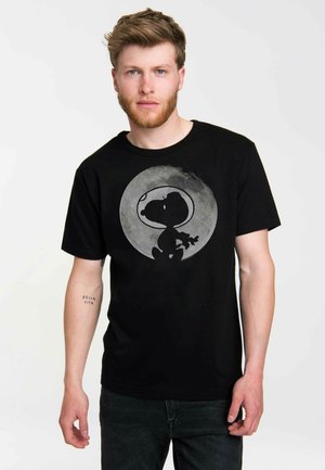 LOGOSHIRT T-SHIRT SNOOPY - MOND - Print T-shirt - schwarz