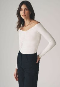 THE SET 3 PACK SWEETHEART NECKLINE - Ilgarankovis viršutinės dalies drabužis - black cream taupe brown