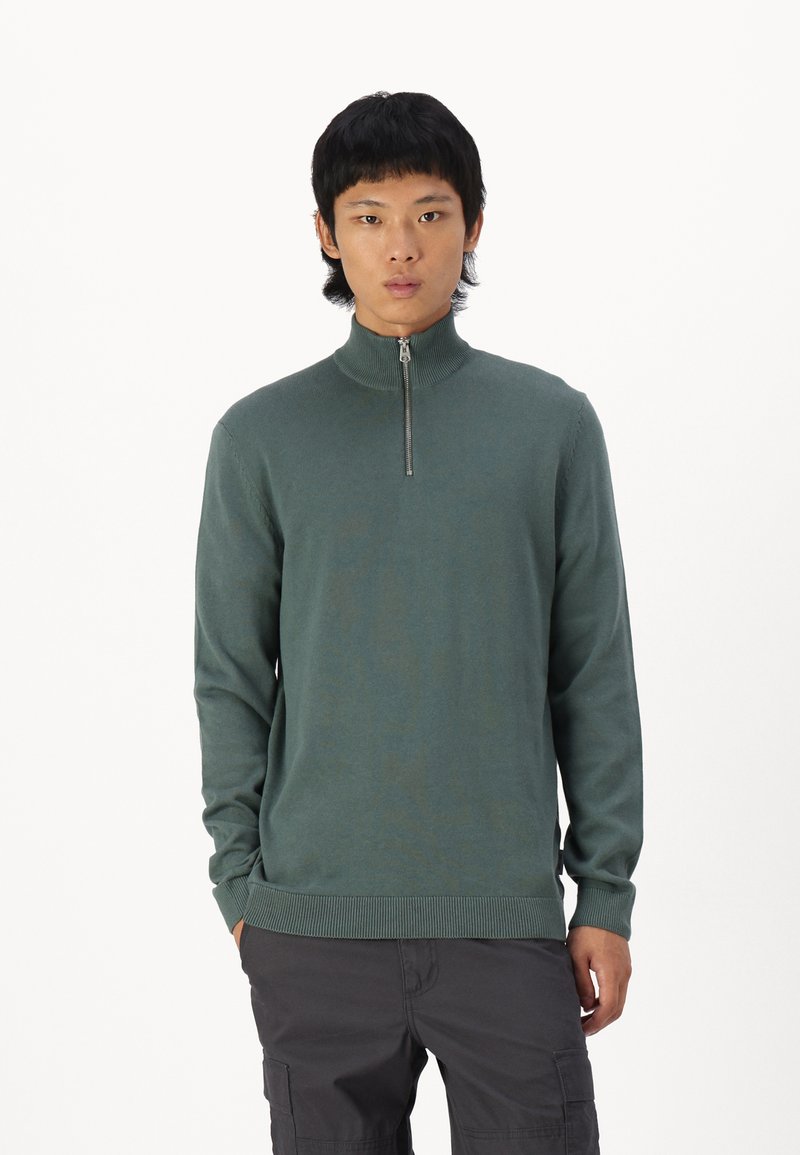 Only & Sons ONSALEX HALF ZIP - Pulover - chinois green