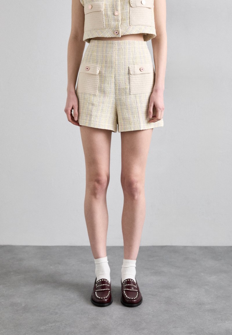 sandro - Shorts - jaune/ecru, Forstør