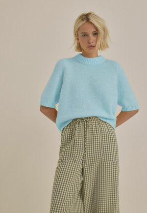 REGULAR FIT SOFT TOUCH - T-shirt med print - blue