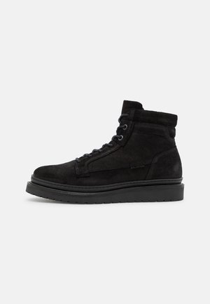 Lace-up ankle boots - black