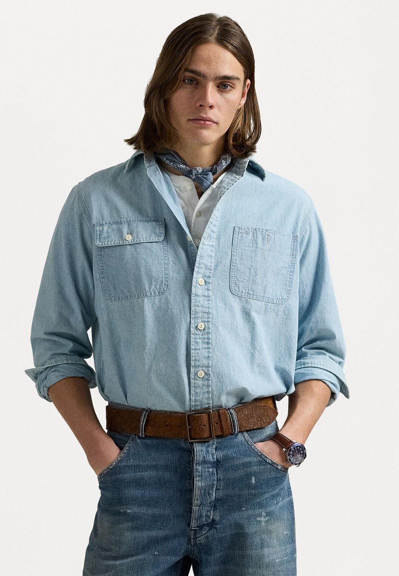 Polo Ralph Lauren - CLASSIC FIT CHAMBRAY WORKSHIRT - Chemise - indigo, Agrandir