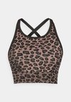 ONPANI-1 SEAM BRA - Sutien sport cu susținere medie - walnut/black