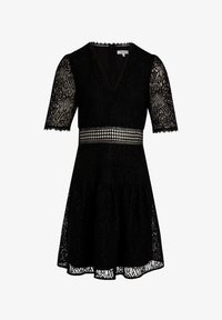 Morgan WAISTED MINI V-NECK - Vestito casual - noir/nero Morgan WAISTED MINI V-NECK - Vestito casual - noir/nero