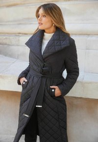 Lipsy QUILTED BELTED WRAP PADDED  - REGULAR FIT - Téli kabát - black