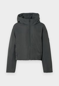 HOODED PUFFER - Down jacket - black