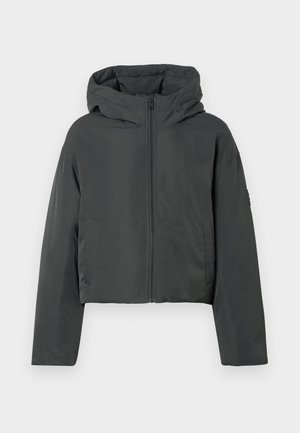 HOODED PUFFER - Down jacket - black