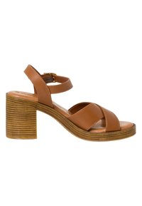 Tamaris Sandali con plateau - cuoio