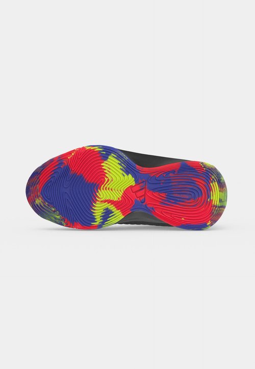 adidas INITIATION UNISEX - Basketball shoes - core black/lucid red/solar purple — photo 6
