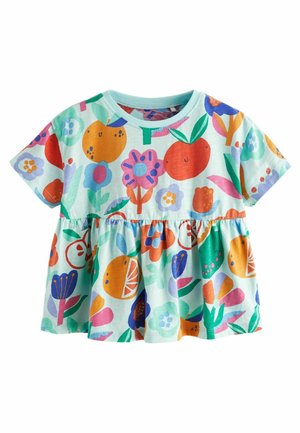 Next SHORT SLEEVE EMPIRE REGULAR FIT - Apdrukāts T-krekls - blue fruits