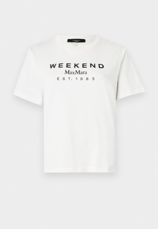 CABINA - Print T-shirt - bianco3