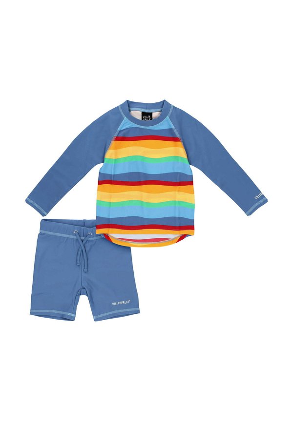 VILLERVALLA STRIPES SET - Badeanzug - blau