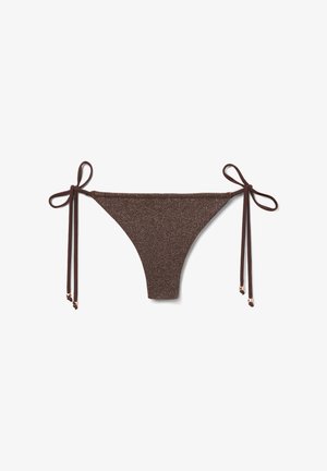 Calzedonia, BROWN GLITTER BRAZILIAN - Bas de bikini - brown