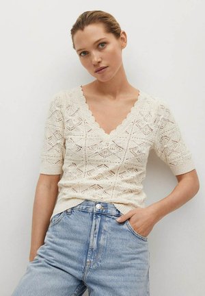 T-shirt imprimé - ecru