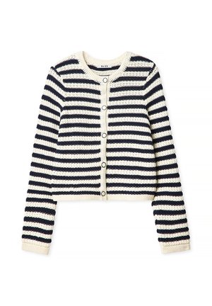 Cardigan - dark blue white stripe