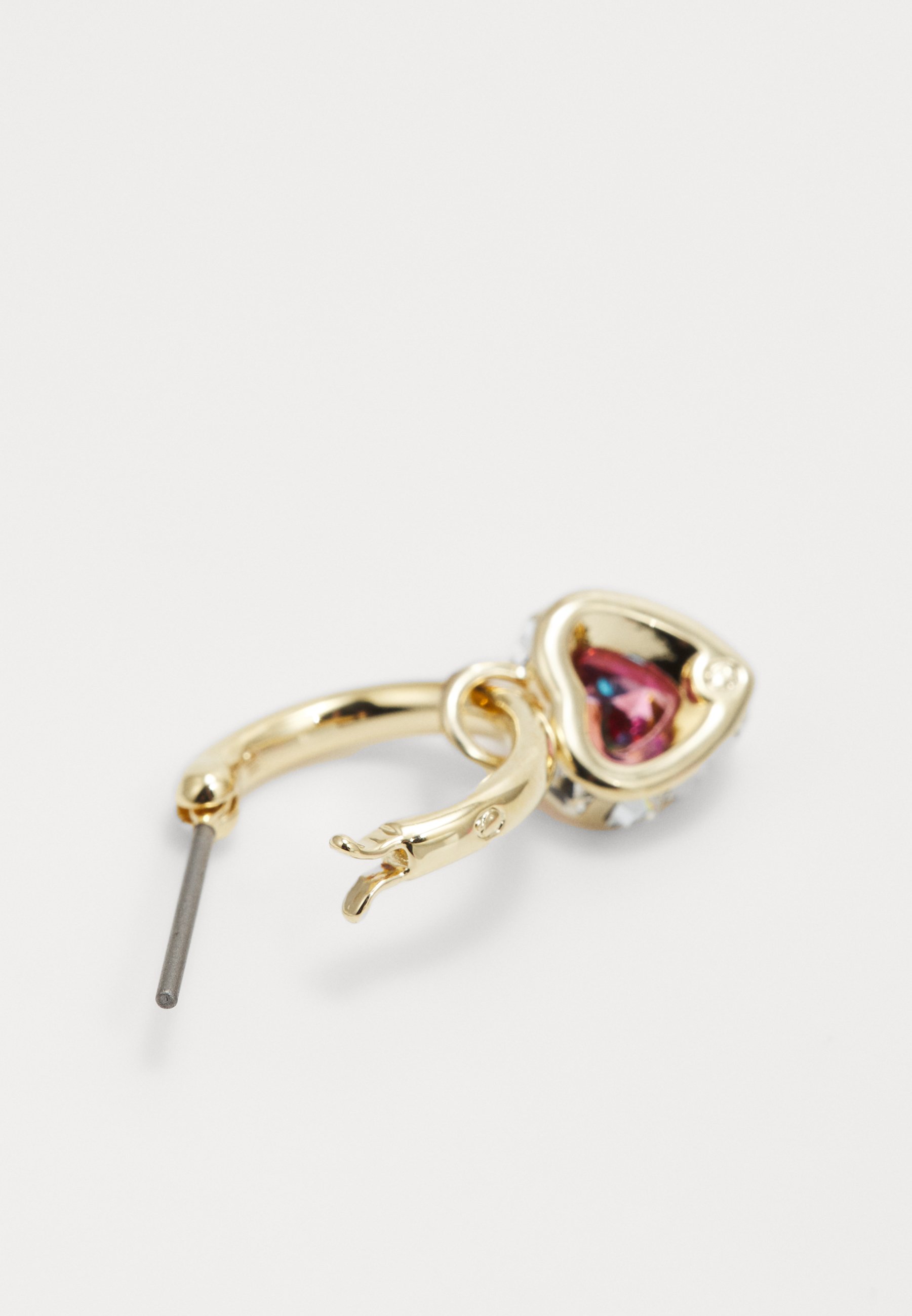 Swarovski CHROMA HOOP DROP HEART - Earrings - red - Zalando