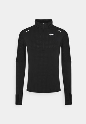Langærmede T-shirts - black/reflective silver