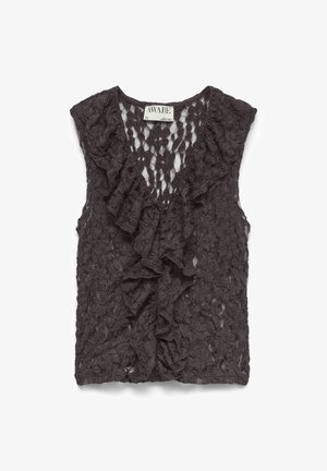 Vero Moda, BLUSE AWKIENNA TOP - Felső - chocolate torte