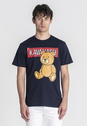 BEAR ALERT TEE - Camiseta estampada - blue