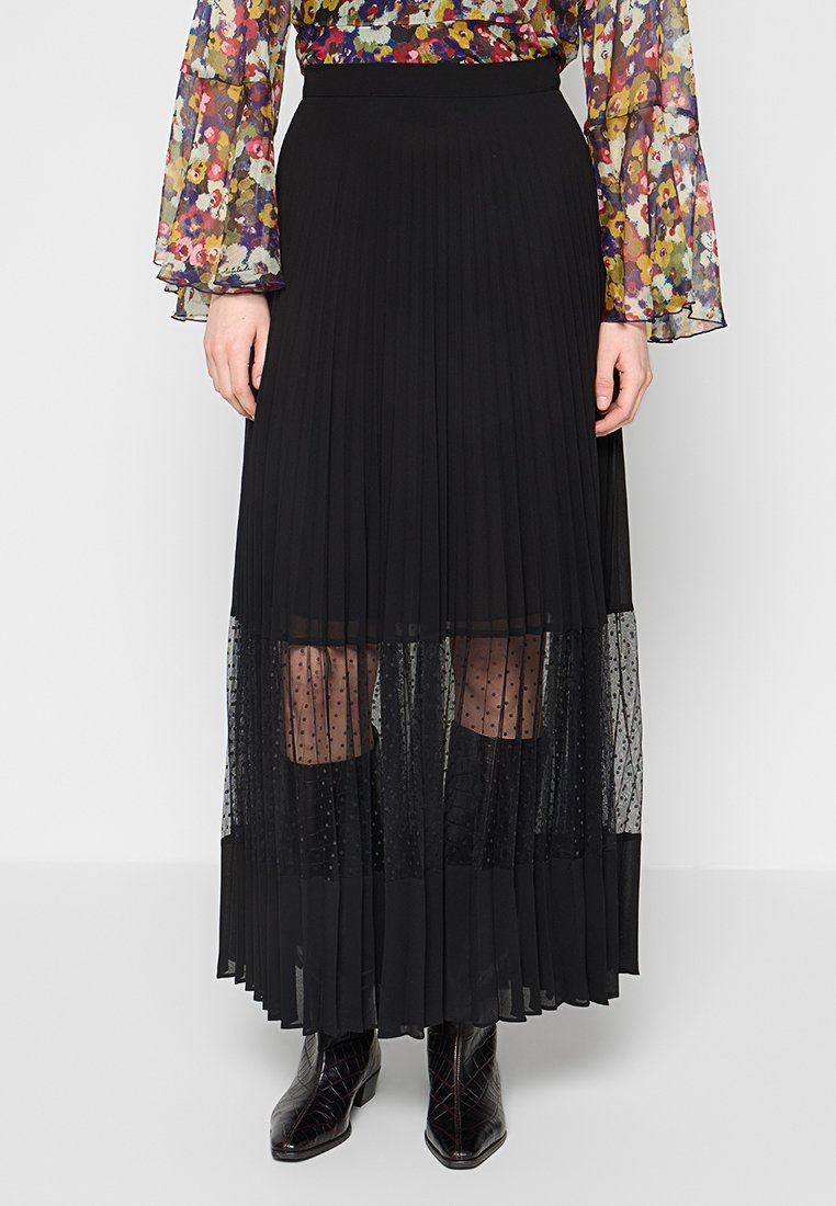 TWINSET Maxirok antraciet gemêleerd