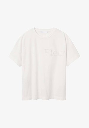 FLEUR - Print T-shirt - white