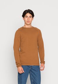 Jack & Jones - JJEHILL CREW NECK NOOS - Strickpullover - rubber twisted Thumbnail-Bild 1