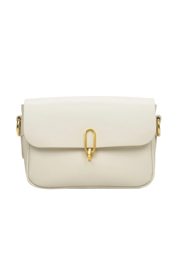 RAMIĘ ZE 
 - Umhängetasche - milky beige