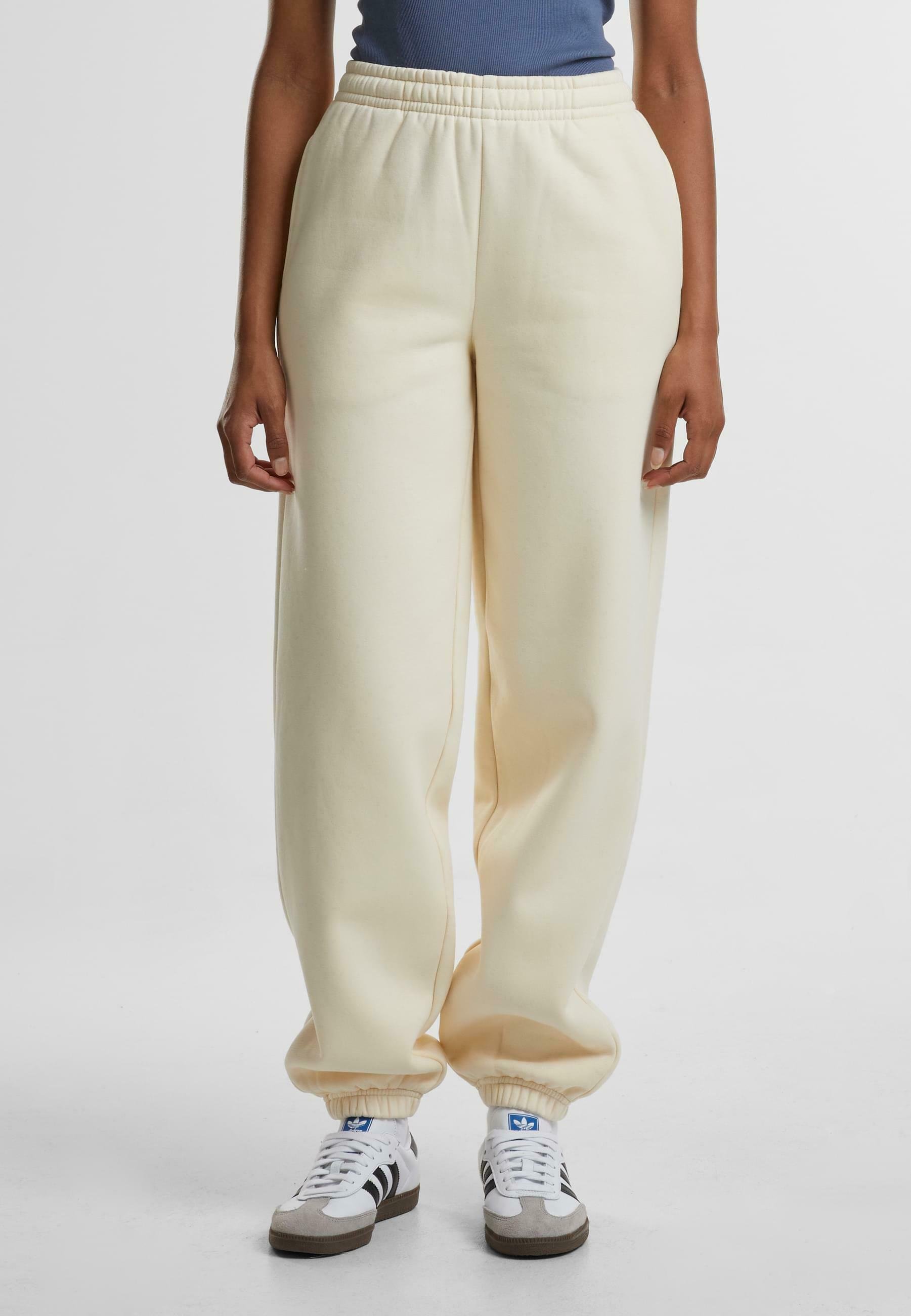 Pantalon De Jogging Femme Taille Haute En Coton Bio - Urban Classics - Coupe Large, Poches, Poignets Côtelés