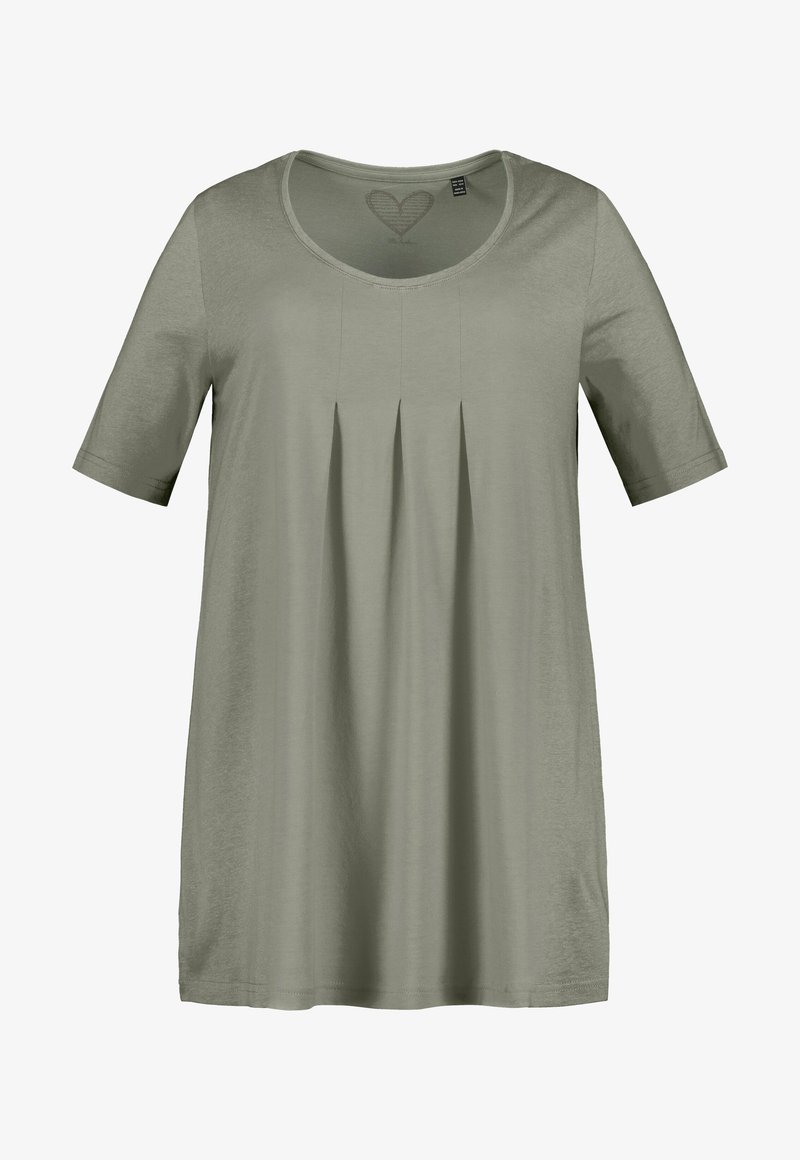 Ulla Popken T-shirt print - mattes oliv