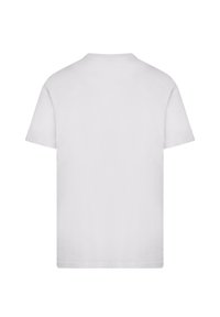 White short-sleeve t-shirt made of soft cotton. Features a classic crew neckline and a straight cut, with no visible logos or patterns.