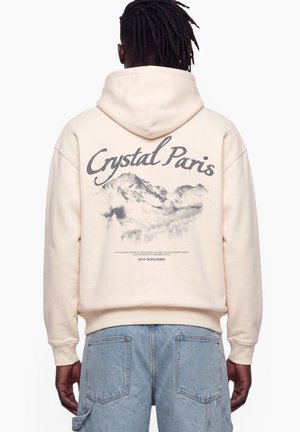 CRYSTAL PARIS, CRYSTAL PARIS OVERSIZED HOODIE PEACE - Hoodie - cream