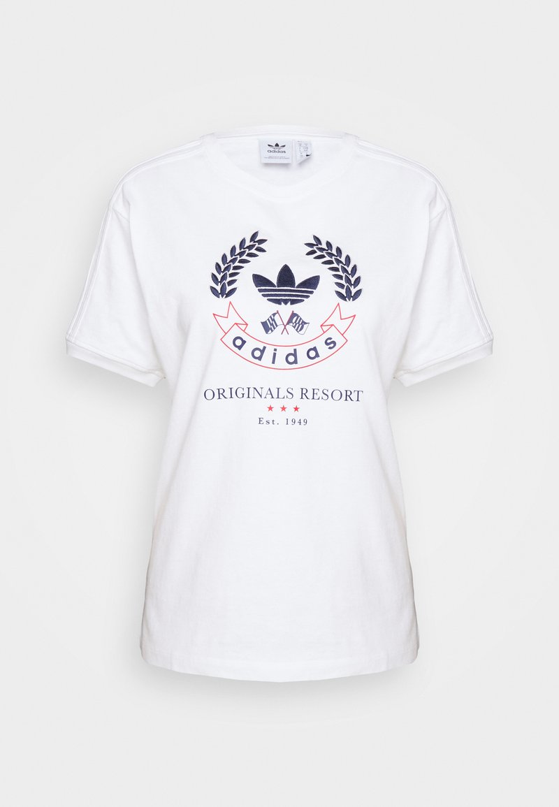 adidas Originals T-shirt print wit adidas Originals T-shirt print wit