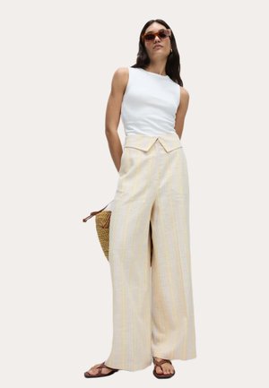Pantalon classique - yellow mix