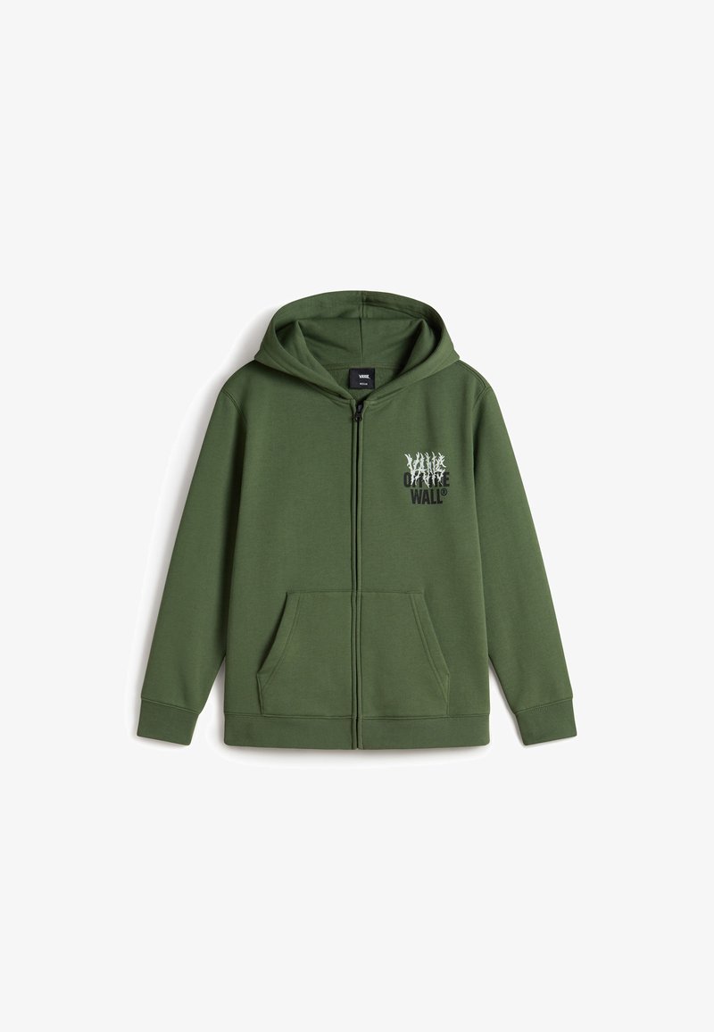 Vans WALL - Sudadera con cremallera - dark olive